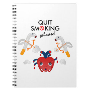 Caderno Espiral Pare de fumar, por favor