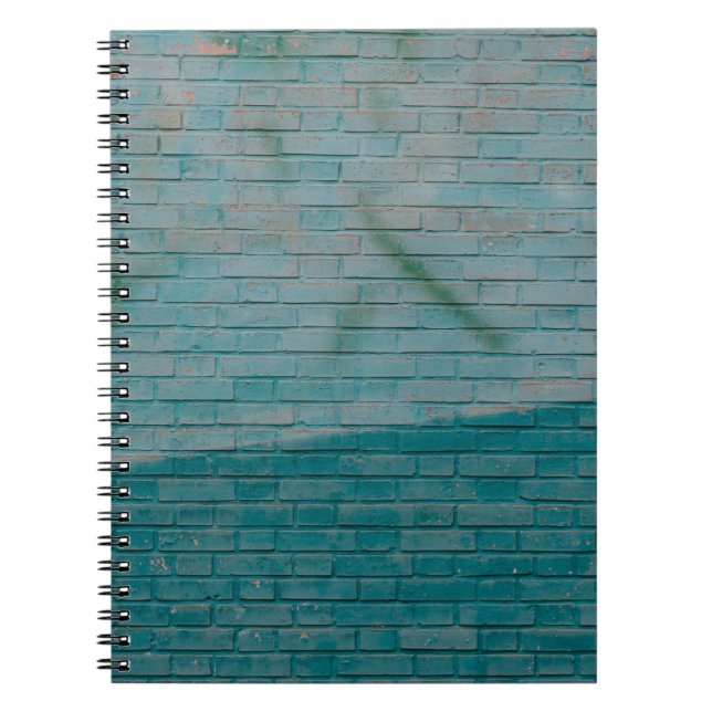Caderno Espiral Parede branca e azul (Frente)