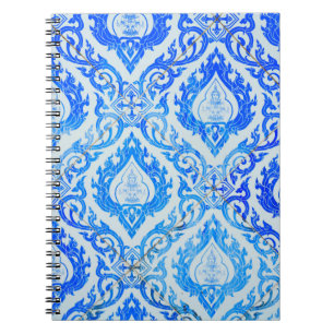 Caderno Espiral parede da igreja é decorada com azulejos de cerâ
