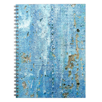 Caderno Espiral Parede de concreto texturizada, manchas de ferruge