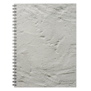 Caderno Espiral Parede de gesso de textura rugosa