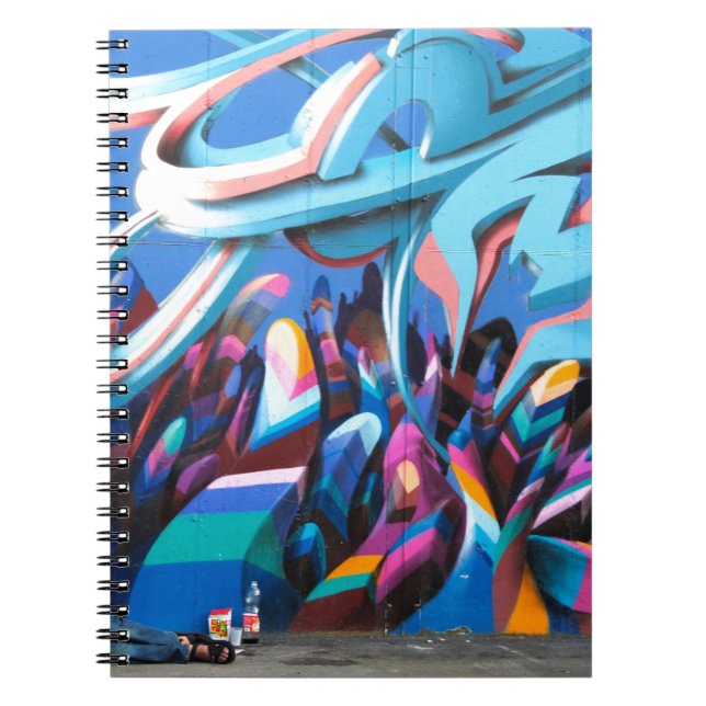 Caderno Espiral Parede de Grafite Legal (Frente)