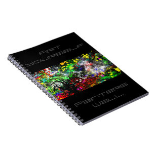 Caderno Espiral Parede de tijolo dos grafites