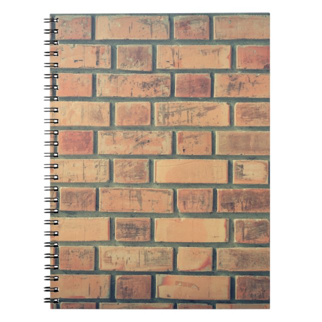 Caderno Espiral Parede de tijolos (Frente)
