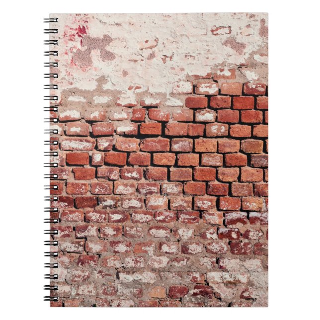 Caderno Espiral Parede de tijolos (Frente)