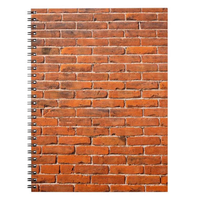 Caderno Espiral Parede vermelha de tijolos (Frente)