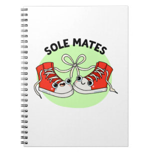 Caderno Espiral Pares Solitários Piada de Sapato Engraçada