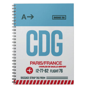 Caderno Espiral Paris - Diário Viagem