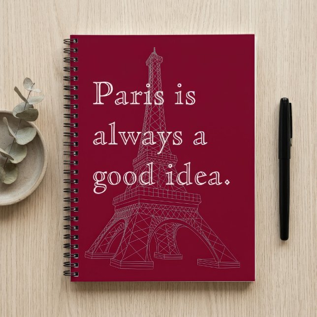 Caderno Espiral Paris é sempre uma boa ideia (Criador carregado)