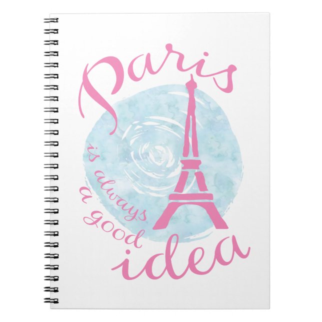 Caderno Espiral Paris é sempre uma boa ideia (Frente)