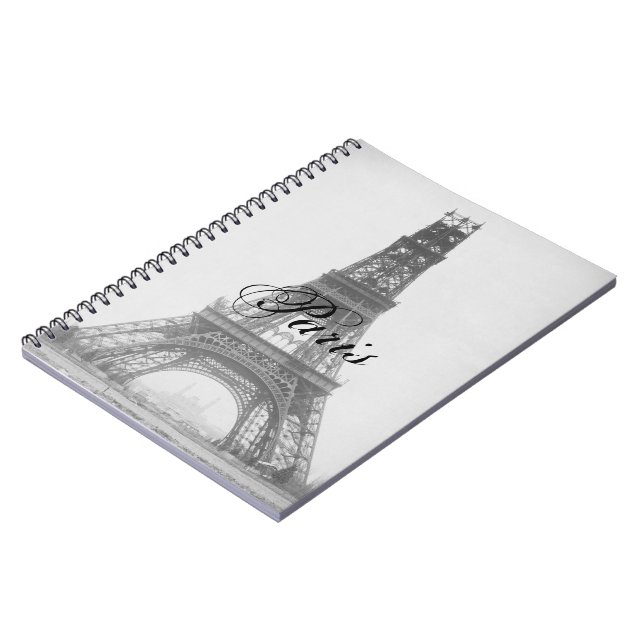 Caderno Espiral Paris - La Tour Eiffel Eiffelturm Vintage (Left Side)