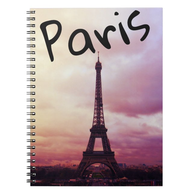 Caderno Espiral Paris - Notebook Torre Eiffel (Frente)