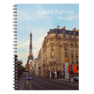 Caderno Espiral Paris, torre Eiffel. França.Notebook
