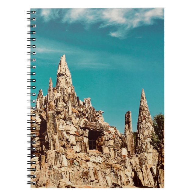 Caderno Espiral parque de madeira petrificada (Frente)