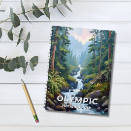 Caderno Espiral Parque Nacional da olimpiadas | Viagem de Washingt