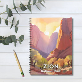 Caderno Espiral Parque Nacional de Zion | Aquarela de Viagem