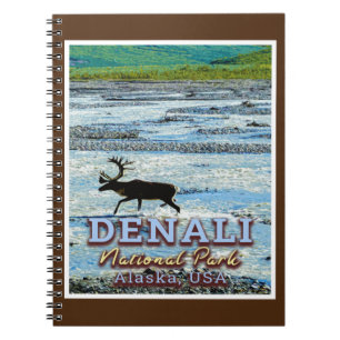 CADERNO ESPIRAL PARQUE NACIONAL DENALI - ALASKA ESTADOS UNIDOS
