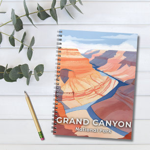 Caderno Espiral Parque Nacional do Grand Canyon Aquarela Viagem