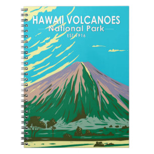 Caderno Espiral Parque Nacional dos Vulcões do Havaí, Mauna Loa Vi