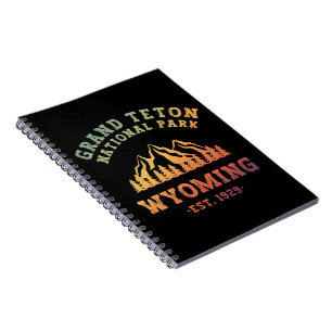 Caderno Espiral Parque Nacional Grand Teton Wyoming EUA Gradiente