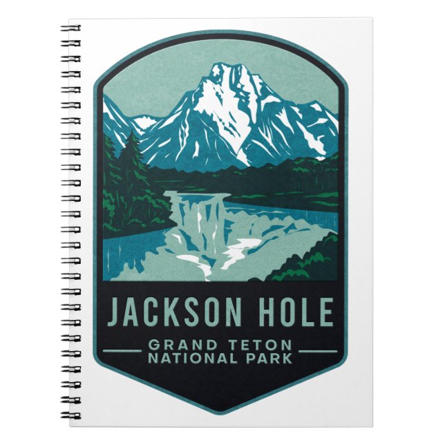 Caderno Espiral Parque Nacional Jackson Hole Grand Teton (Frente)
