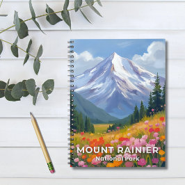 Caderno Espiral Parque Nacional Monte Rainier | Viagem de Washingt