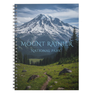 Caderno Espiral Parque Nacional Mount Rainier | Viagem Washington