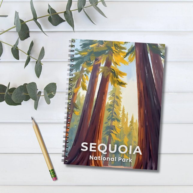Caderno Espiral Parque Nacional Sequoia | Viagem da Califórnia (Criador carregado)