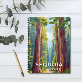 Caderno Espiral Parque Nacional Sequoia | Viagens pela Califórnia