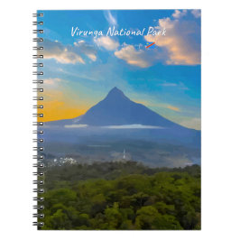 Caderno Espiral Parque Nacional Virunga, RD Congo - Vulcão