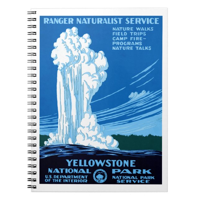 Caderno Espiral Parque Nacional Yellowstone (Frente)