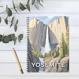 Caderno Espiral Parque Nacional Yosemite | Viagem de Aquarela