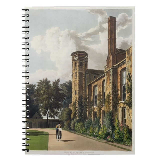 Caderno Espiral Parte da faculdade de St Peter (Peterhouse) do (Frente)