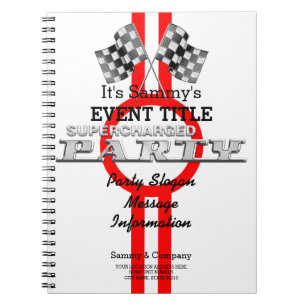 Caderno Espiral Partido de Desempenho Supercarregado Personalizado