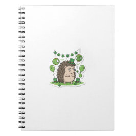 Caderno Espiral Party Pooper Hedgehog St.Patrick's Day