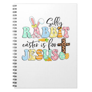 Caderno Espiral Páscoa De Coelho bobo É Para Jesus Coelhinho De Pá