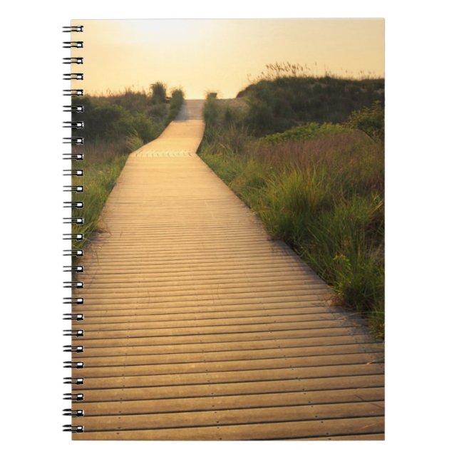 Caderno Espiral Passagem de madeira a encalhar (Frente)