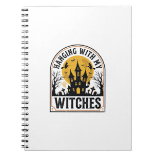 Caderno Espiral Passando o tempo com as minhas Bruxas Design Vinta