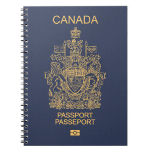 Caderno Espiral Passaporte do Canadá