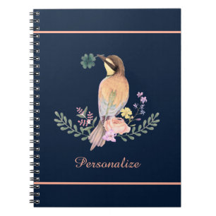 Caderno Espiral Passarinho de pastel