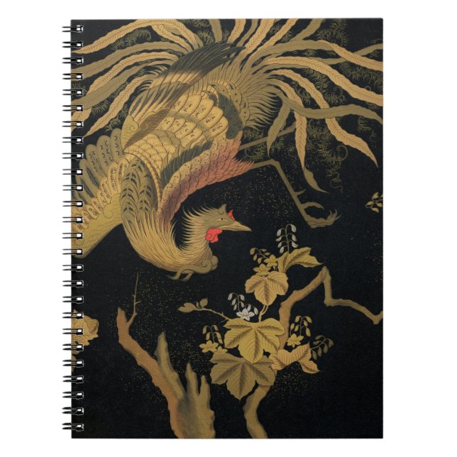 Caderno Espiral Pássaro Audsley Mítico Howo: Fênix Japonesa de 188 (Frente)