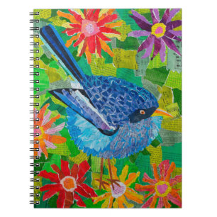 Caderno Espiral Pássaro azul