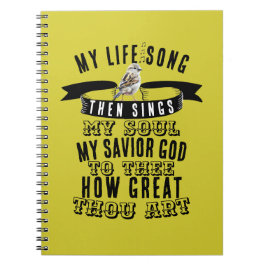 Caderno Espiral Pássaro Cantando Como É Excelente Que Você Arme Am