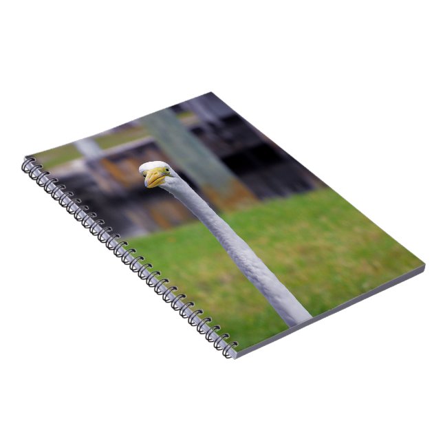 Caderno Espiral Pássaro com Pescoço Longo (Lado Direito)