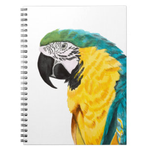Caderno Espiral Pássaro de papagaio tropical