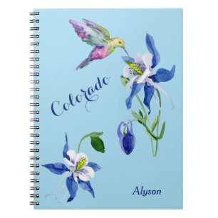 Caderno Espiral Pássaro Huminhoso Azul Columbino