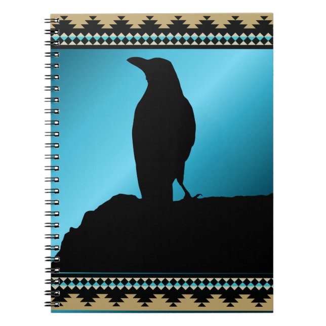Caderno Espiral Pássaro Negro O Notebook Raven (Frente)