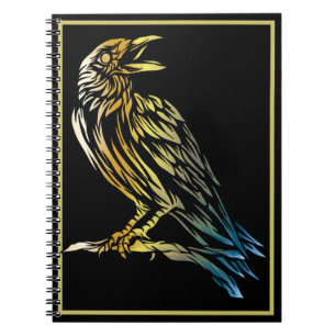 Caderno Espiral Pássaro Negro O Notebook Raven