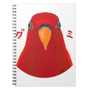 Caderno Espiral Pássaro vermelho "GUMI"