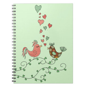 Caderno Espiral Pássaros do Amor